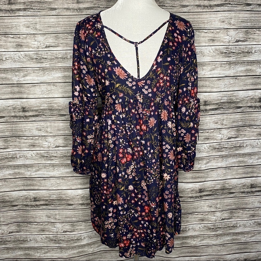 American Eagle Outfitters Navy Floral Dress